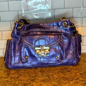 Kathy Van Zeeland Purple Blue Purse
